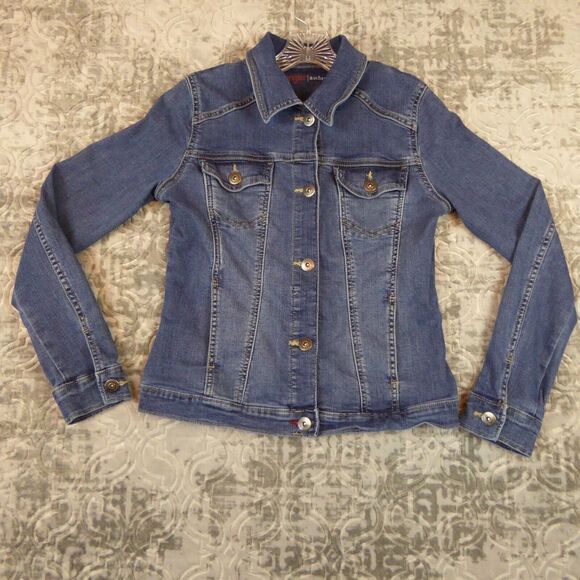 Wrangler Denim Jacket Women's Size Small Blue Authentics  Jean Western Button - Picture 1 of 11